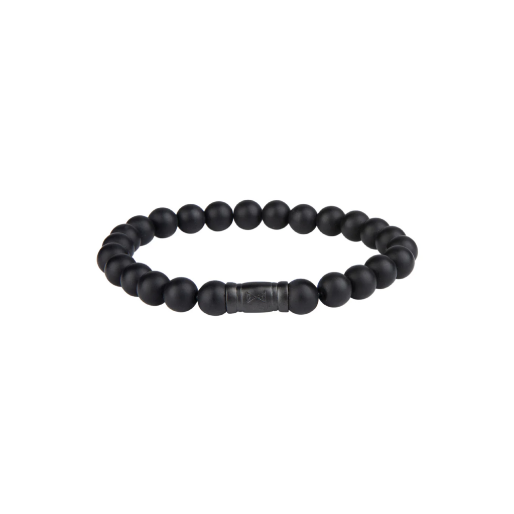 Aze jewels Aze jewels armband AZ-BS002-A-175 Bracelet Black Elk Peak - 8mm (17,5cm)