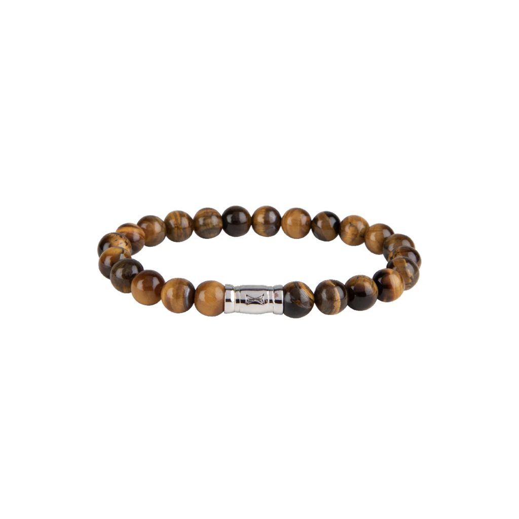 Aze jewels Aze jewels armband AZ-BS009-A-175 Bracelet Grand Teton tiger eye - 8mm (17,5cm)