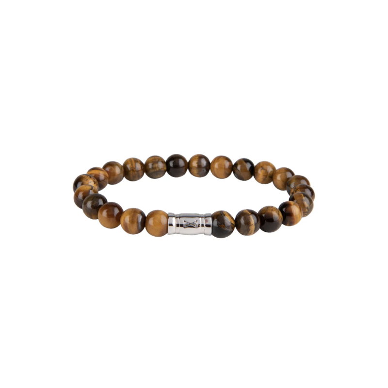 Aze jewels Aze jewels armband AZ-BS009-A-175 Bracelet Grand Teton tiger eye - 8mm (17,5cm)