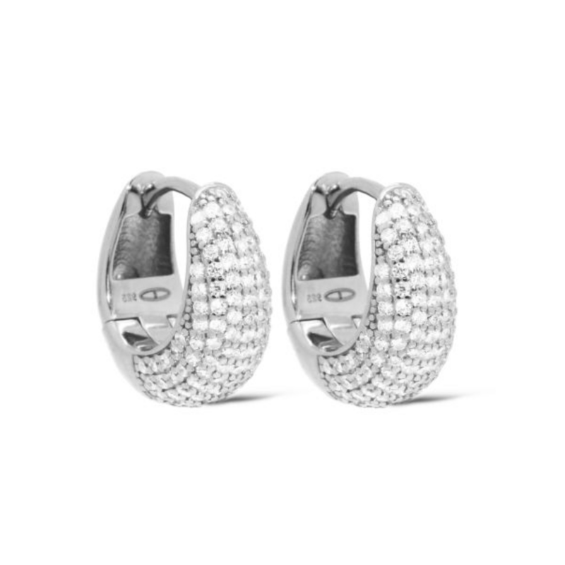 Karma Jewelry Karma Jewelry oorbellen H545 Earrings hoops Cilou drop 925 silver 16 MM