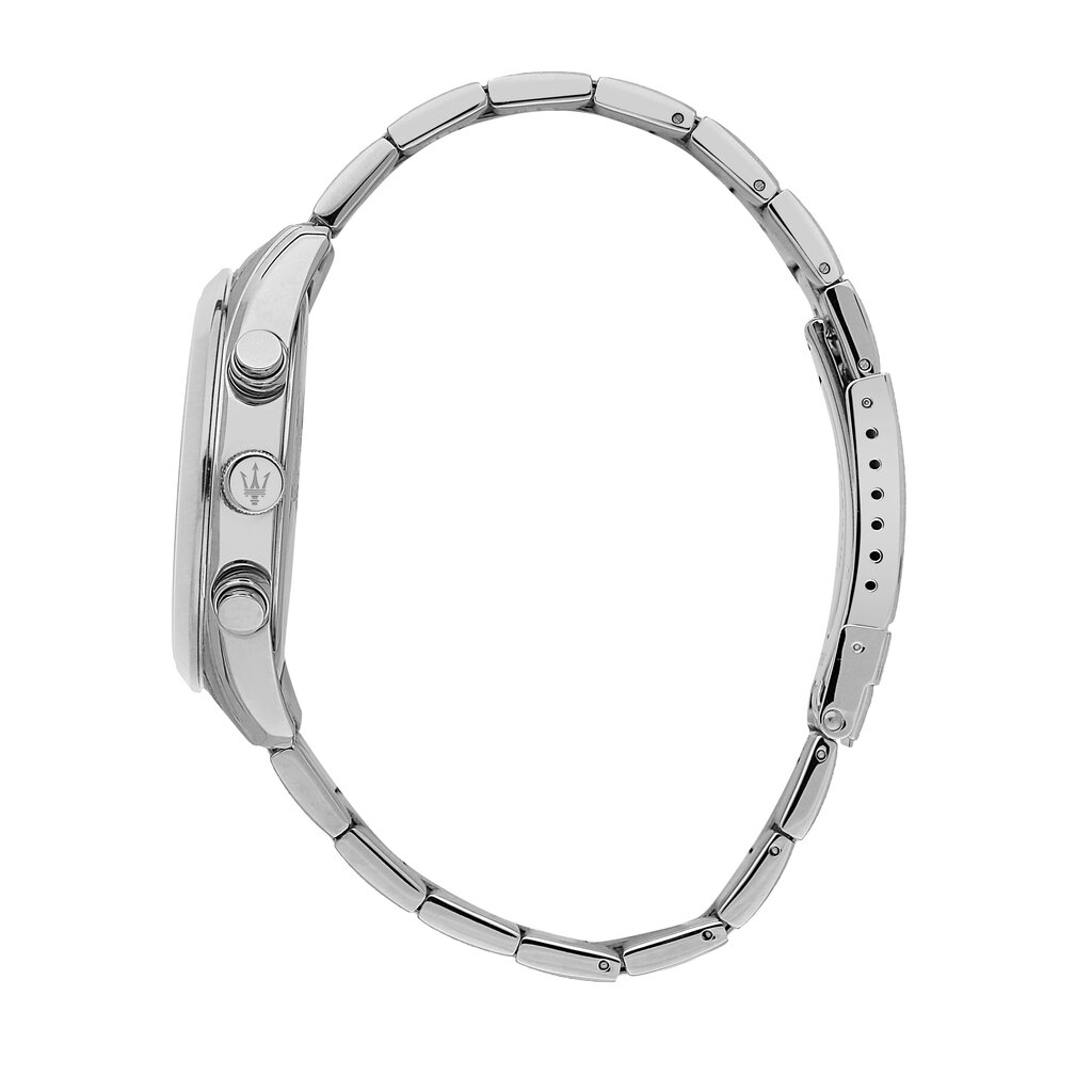 Maserati Maserati watch R8853151005 Attrazione chronograph Silver - Blue ( zilver - blauw ) herenhorloge - 43 MM