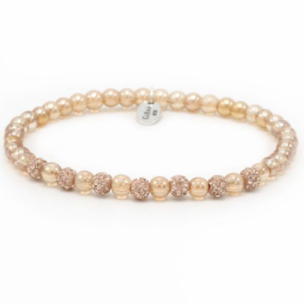 Karma Jewelry Karma Armband 84048EL Spiral Indian Summer XXS Elastic rose crystal 4 MM