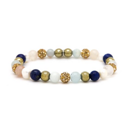 Karma Jewelry Karma Armband 80194EL Bracelet Spiral Marise XS Elastic gold crystal 6 MM