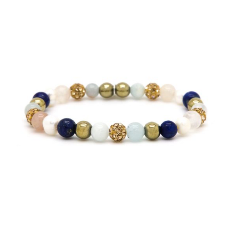 Karma Jewelry Karma Armband 80194EL Bracelet Spiral Marise XS Elastic gold crystal 6 MM