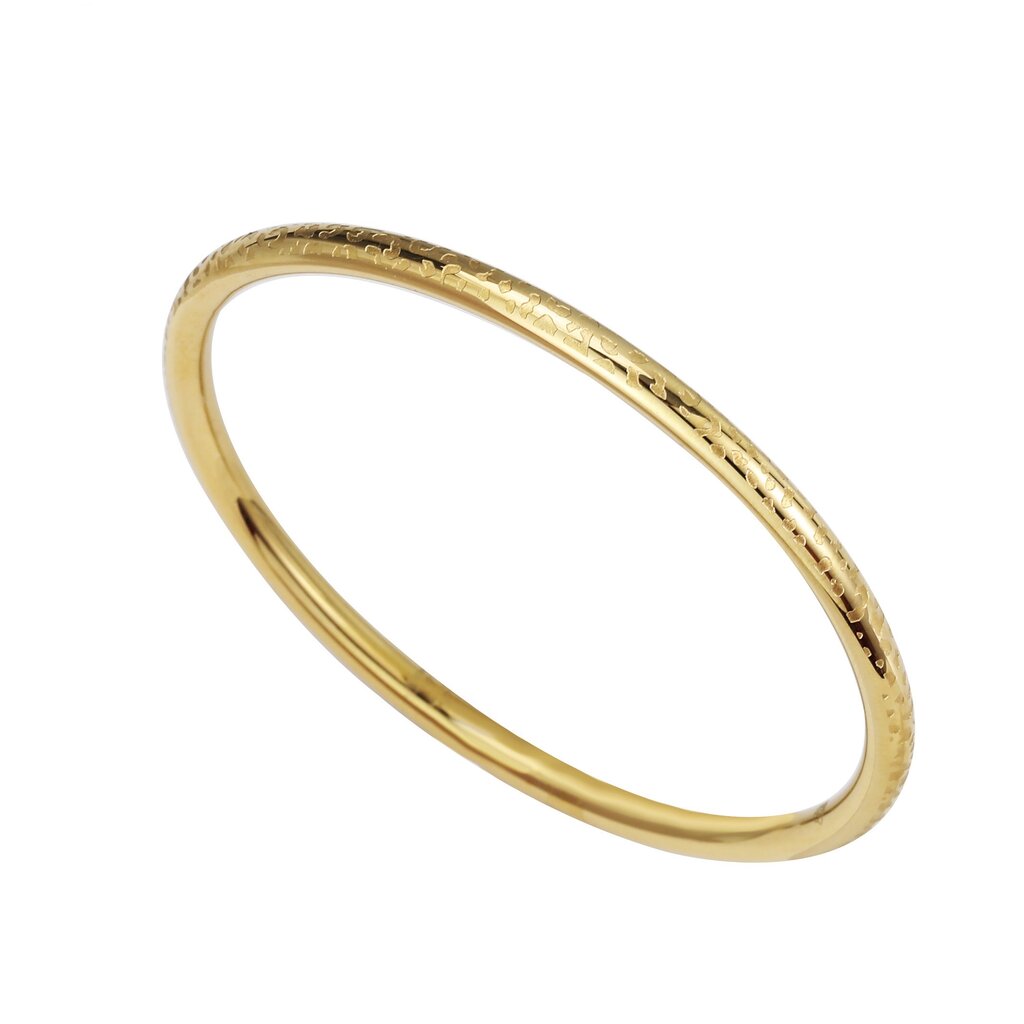 Rose & Camellia Rose & Camellia armband 07504 Bracelet Round bangle panther stainless steel gold 3 MM