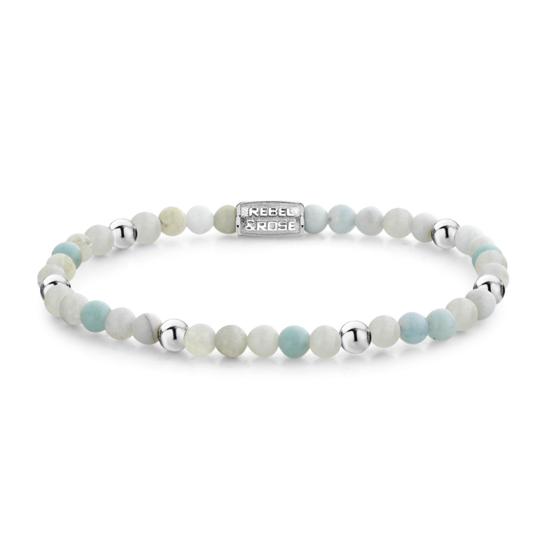 Rebel & Rose Rebel & Rose kralen armband RR-40086-S-S Ocean Adventure - 4 MM - 16.5 CM