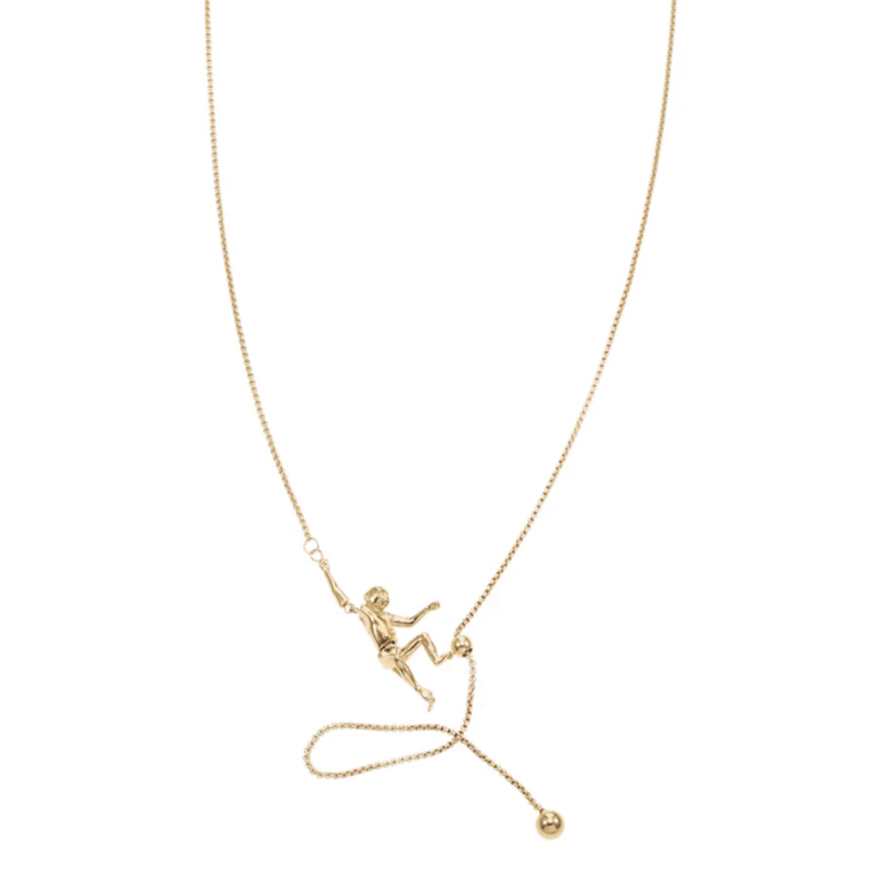Rose & Camellia ketting 10996 Necklace Monkey gold 73 CM