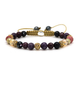 Karma Jewelry Karma Jewelry Armband 80190 Bracelet Spriral Gaia XS gold crystal 6 MM