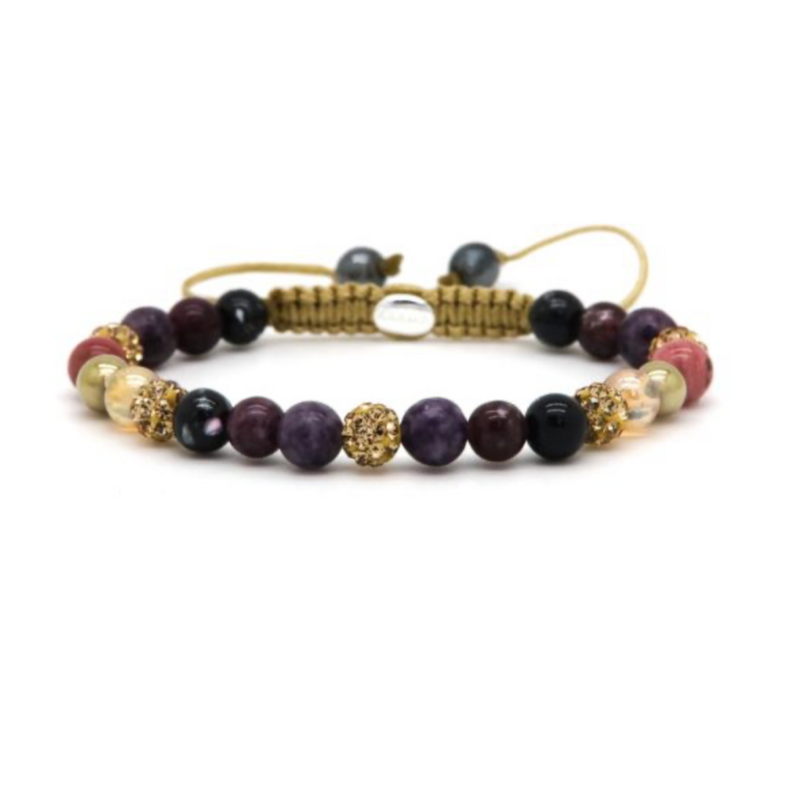 Karma Jewelry Karma Jewelry Armband 80190 Bracelet Spriral Gaia XS gold crystal 6 MM