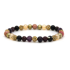 Karma Jewelry Karma Jewelry Armband 80190EL Bracelet Spiral Gaia XS gold crystal 6 MM