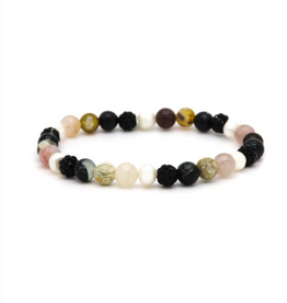 Karma Jewelry Karma Jewelry Armband 80203EL Bracelet Spiral Hanae XS Black crystal 6 MM