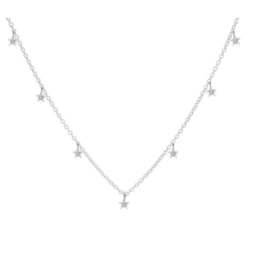 Karma Jewelry Karma Jewelry ketting T263 Necklace Starlight 925 Sterling zilver 3 MM - 38 +7 CM
