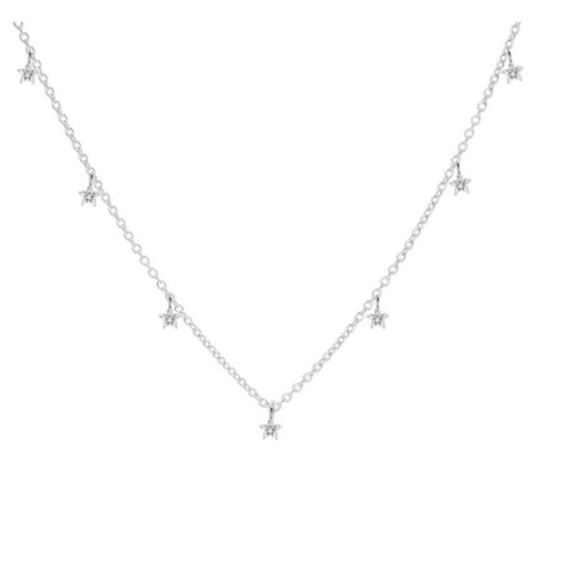 Karma Jewelry Karma Jewelry ketting T263 Necklace Starlight 925 Sterling zilver 3 MM - 38 +7 CM