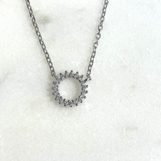 Karma Jewelry Karma Jewelry ketting T316S necklace Nina 925 sterling silver 40 + 5  CM - 8 MM