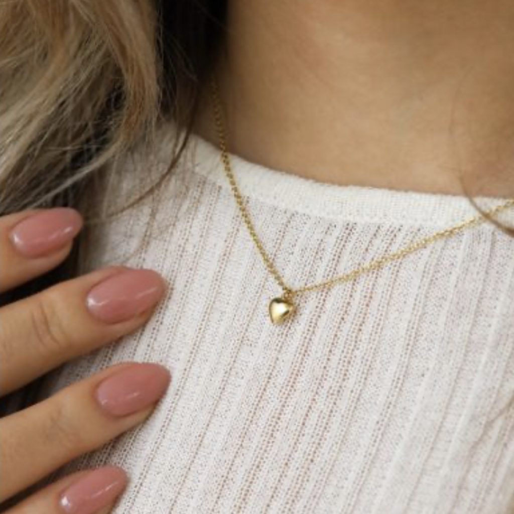 Karma Jewelry Karma Ketting T245 Necklace 3D Heart 925 sterling silver 38 - 45 CM