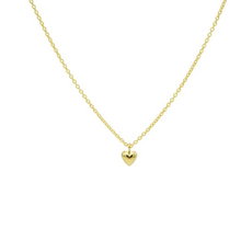 Karma Jewelry Karma Ketting T247 Necklace 3D Heart 925 silver gold plated 38 - 45 CM