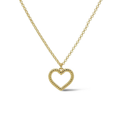 Karma Jewelry Karma Jewelry ketting T313GP necklace Luca 925 silver 14K gold plated - 45 CM