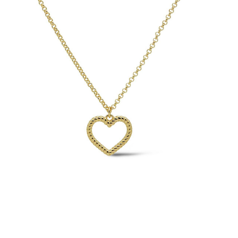 Karma Jewelry Karma Jewelry ketting T313GP necklace Luca 925 silver 14K gold plated - 45 CM