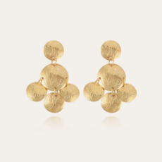Gas Bijoux Jewelry Gas Bijoux oorbellen 149886 Sequin Diva earrings gold L 3.7 CM - W 3 CM