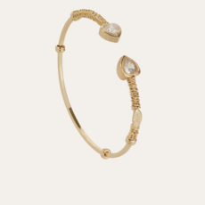 Gas Bijoux Jewelry Gas Bijoux armband 734853 Duality Amore stras bangle gold