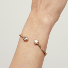 Gas Bijoux Jewelry Gas Bijoux armband 734853 Duality Amore stras bangle gold