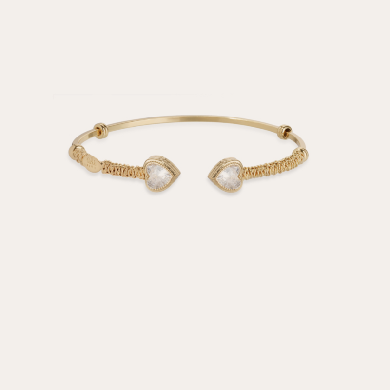 Gas Bijoux Jewelry Gas Bijoux armband 734853 Duality Amore stras bangle gold