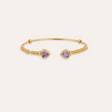 Gas Bijoux Jewelry Gas Bijoux armband 711981 Duality Amore strass purple bangle gold