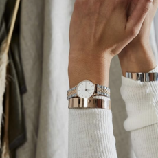 Rosefield Rosefield horloge 26SRGD-271 | The Small Edit White Steel Silver Rose gold Duo 26 MM