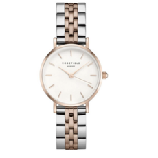 Rosefield Rosefield horloge 26SRGD-271 | The Small Edit White Steel Silver Rose gold Duo 26 MM