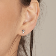 Ania Haie Ania Haie oorbellen E039-01H-M malachite star earrings stud 925 zilver