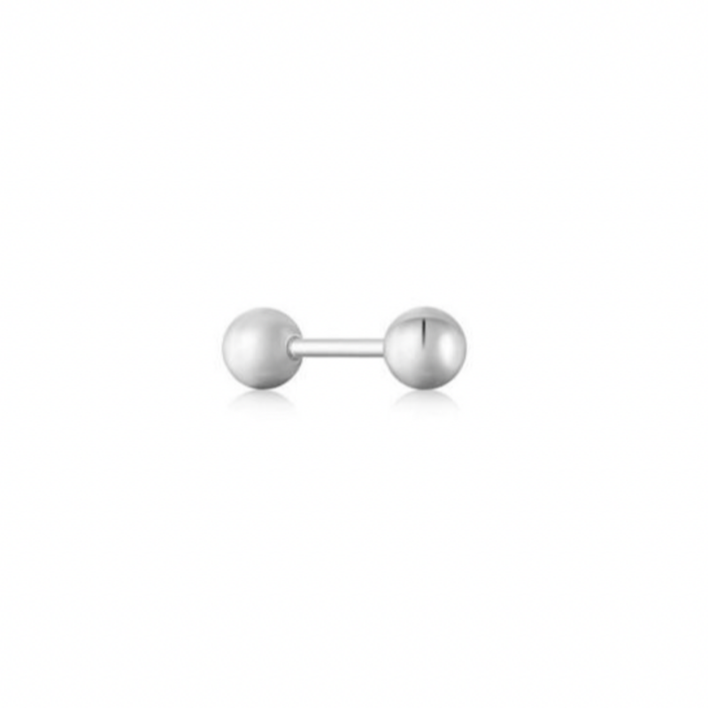 Ania Haie Ania Haie ear edit piercing E035-02H silver sphere barbell single Earring