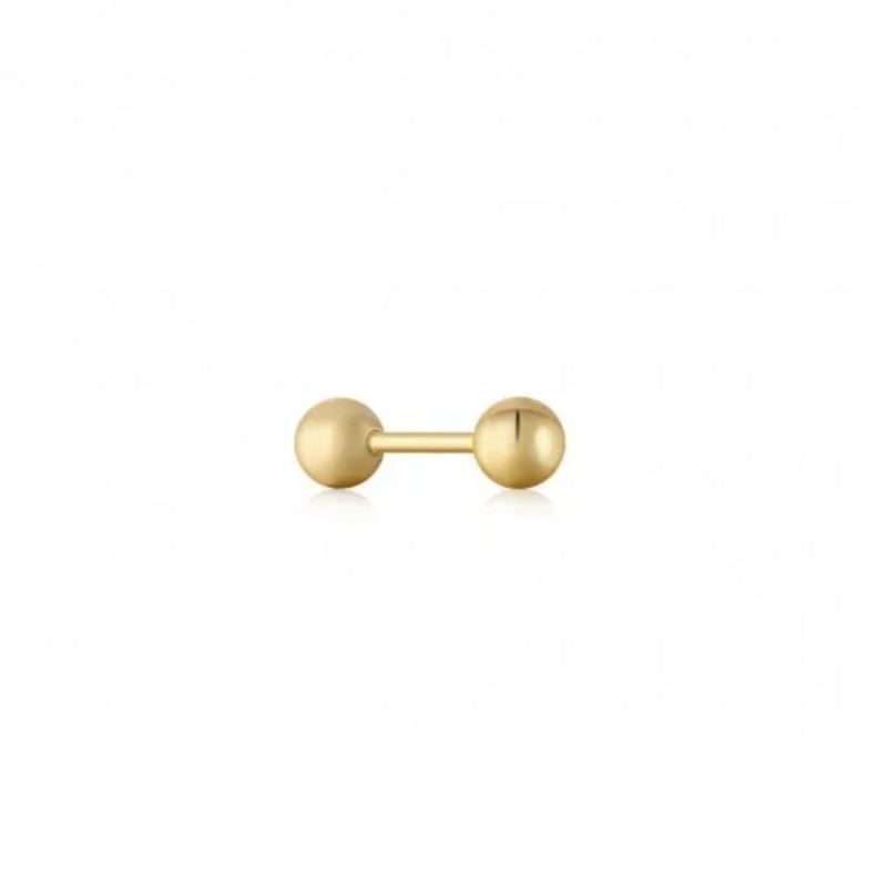 Ania Haie Ania Haie oor piercing ear edit E035-02G gold scherpe barbell single Earring gold 3 MM