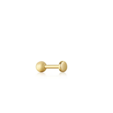 Ania Haie Ania Haie oor piercing ear edit E035-04G gold disc barbell single Earring gold