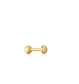 Ania Haie Ania Haie oor piercing ear edit E035-04G gold disc barbell single Earring gold