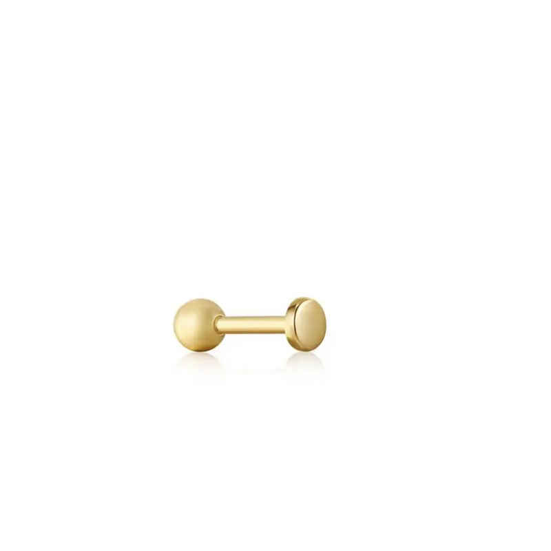 Ania Haie Ania Haie oor piercing ear edit E035-04G gold disc barbell single Earring gold