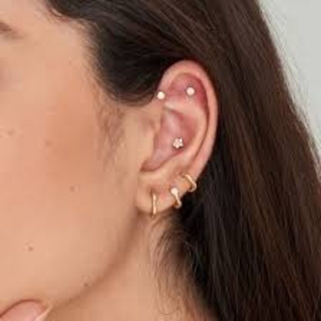 Ania Haie Ania Haie ear piercing E035-11G gold opal single earring