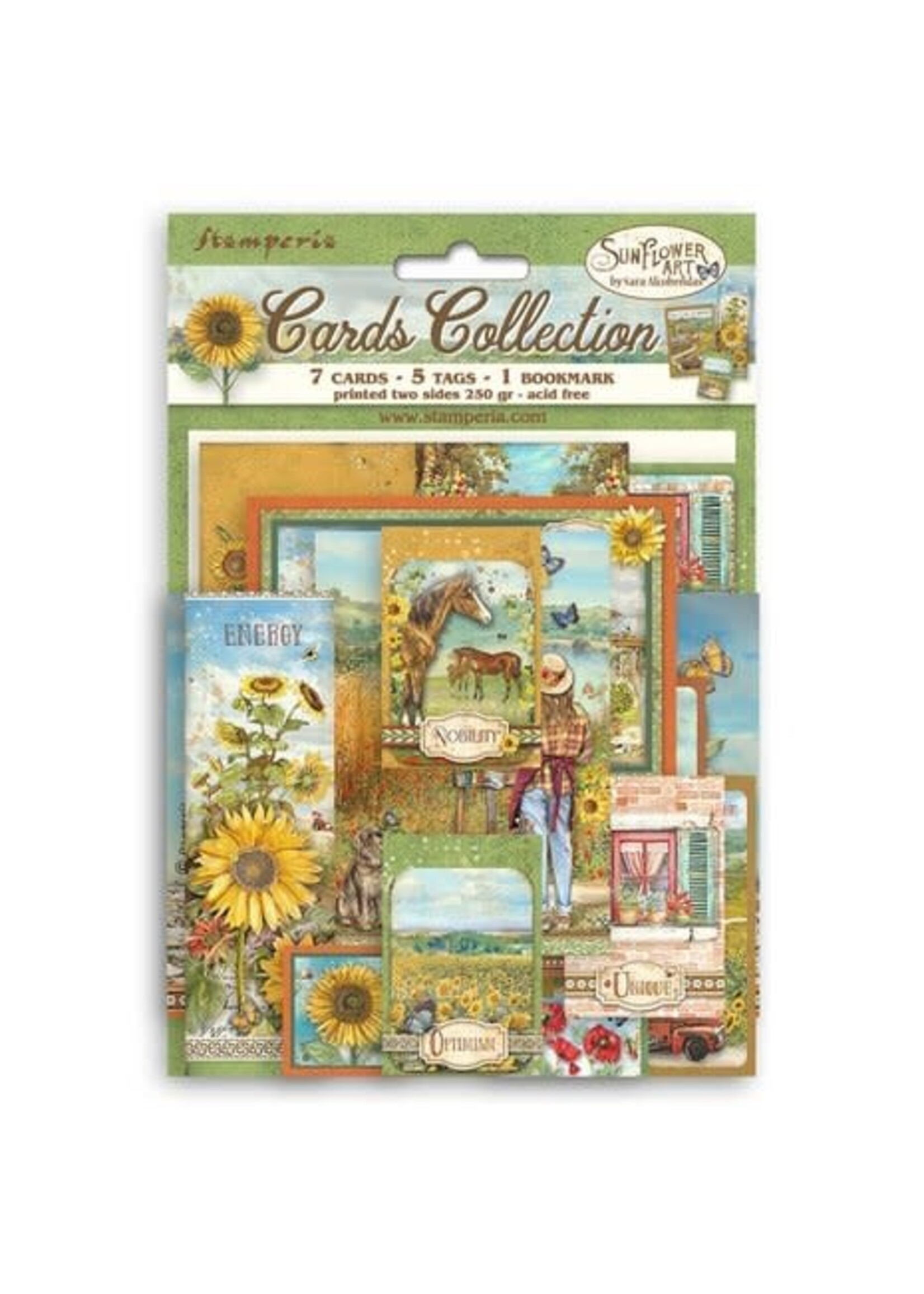 Stamperia Sunflower Art Cards Collection (SBCARD17)