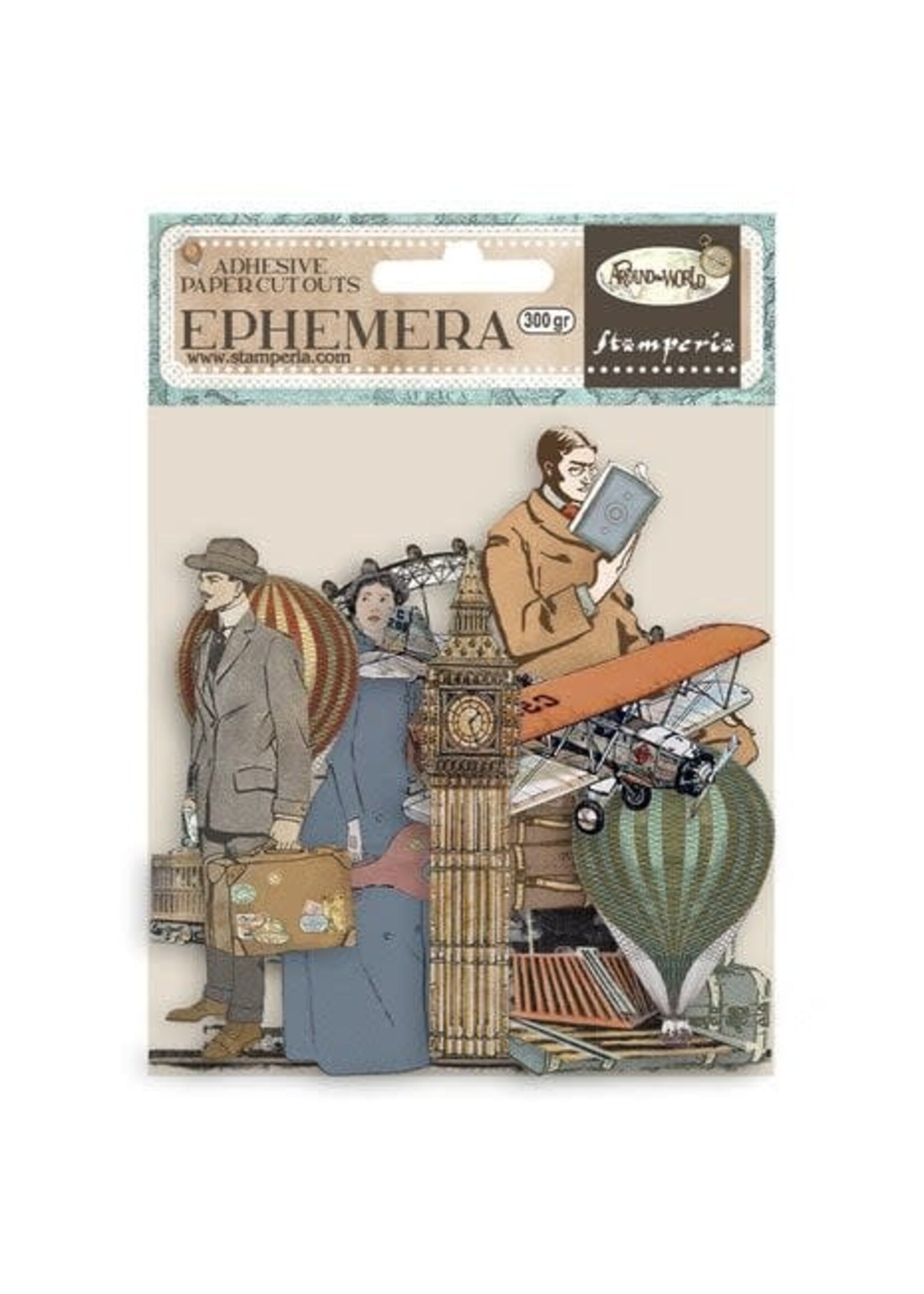 Stamperia Around the World Ephemera (39pcs) (DFLCT21)