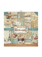 Stamperia Around the World 8x8 Inch Paper Pack (SBBS12)