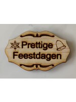 Scrap@Home Scrap@Home  Sentiment Prettige Feestdagen ovaal NR 30