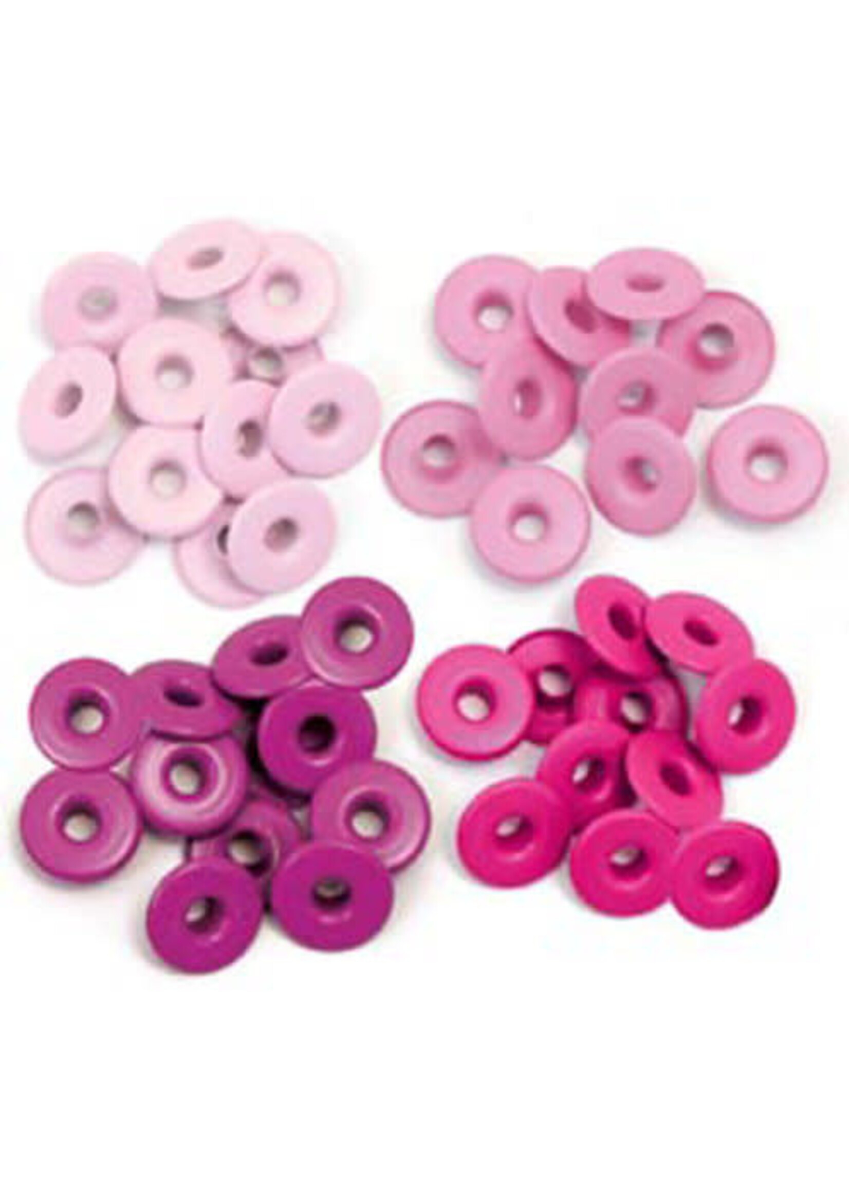 We 'R Memory Keepers Pink Crop-A-Dile Wide Eyelet (40pcs) (41592-3)