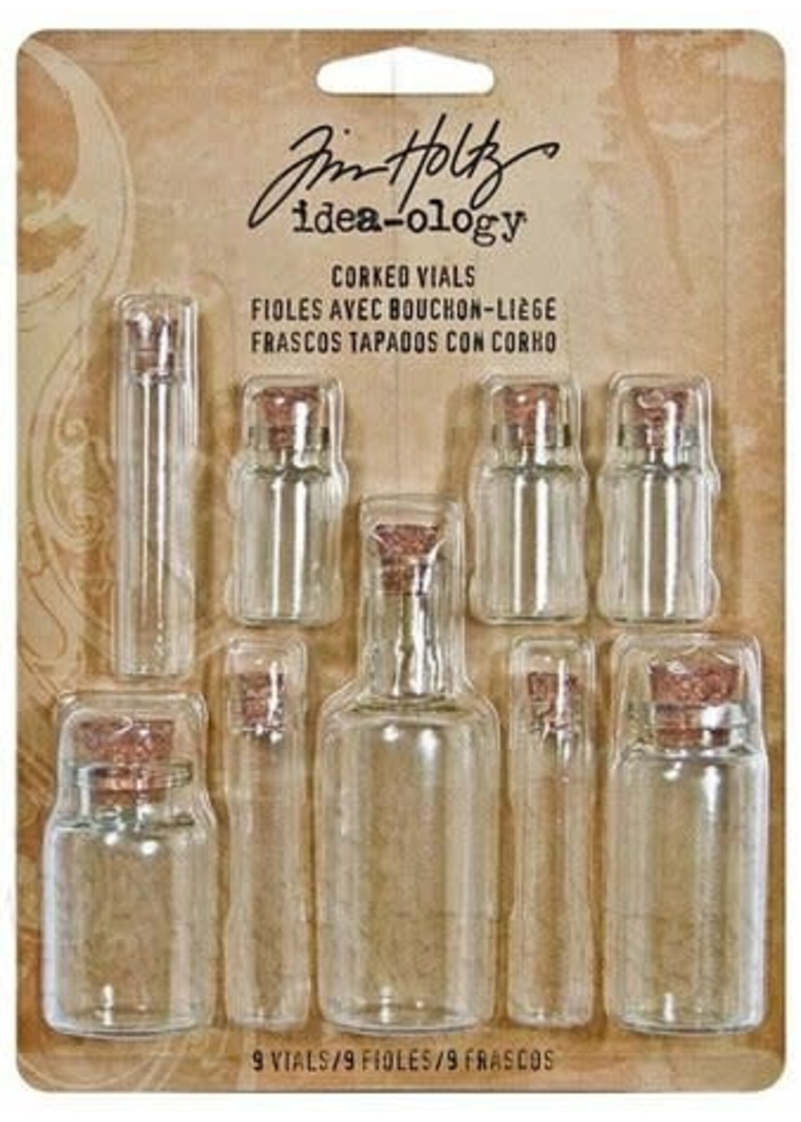 Tim Holtz Tim Holtz Corked Vials (9pcs) (TH92899)