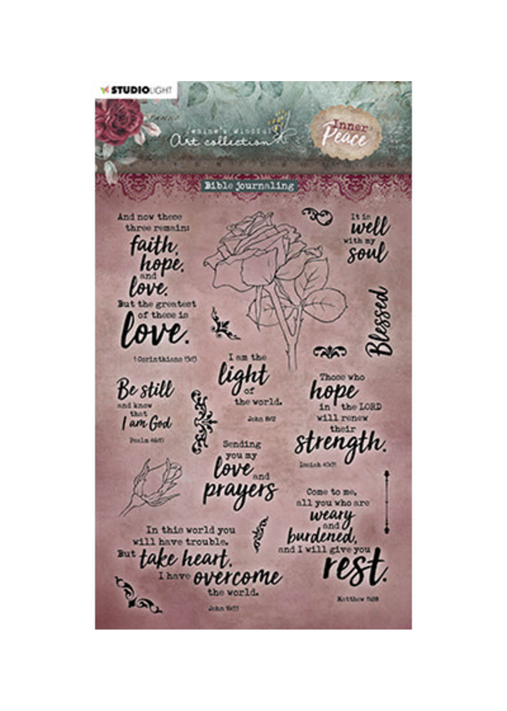 Jenine's Mindfull Collectie JMA-IP-STAMP278 - Bible journaling Inner Peace nr.278
