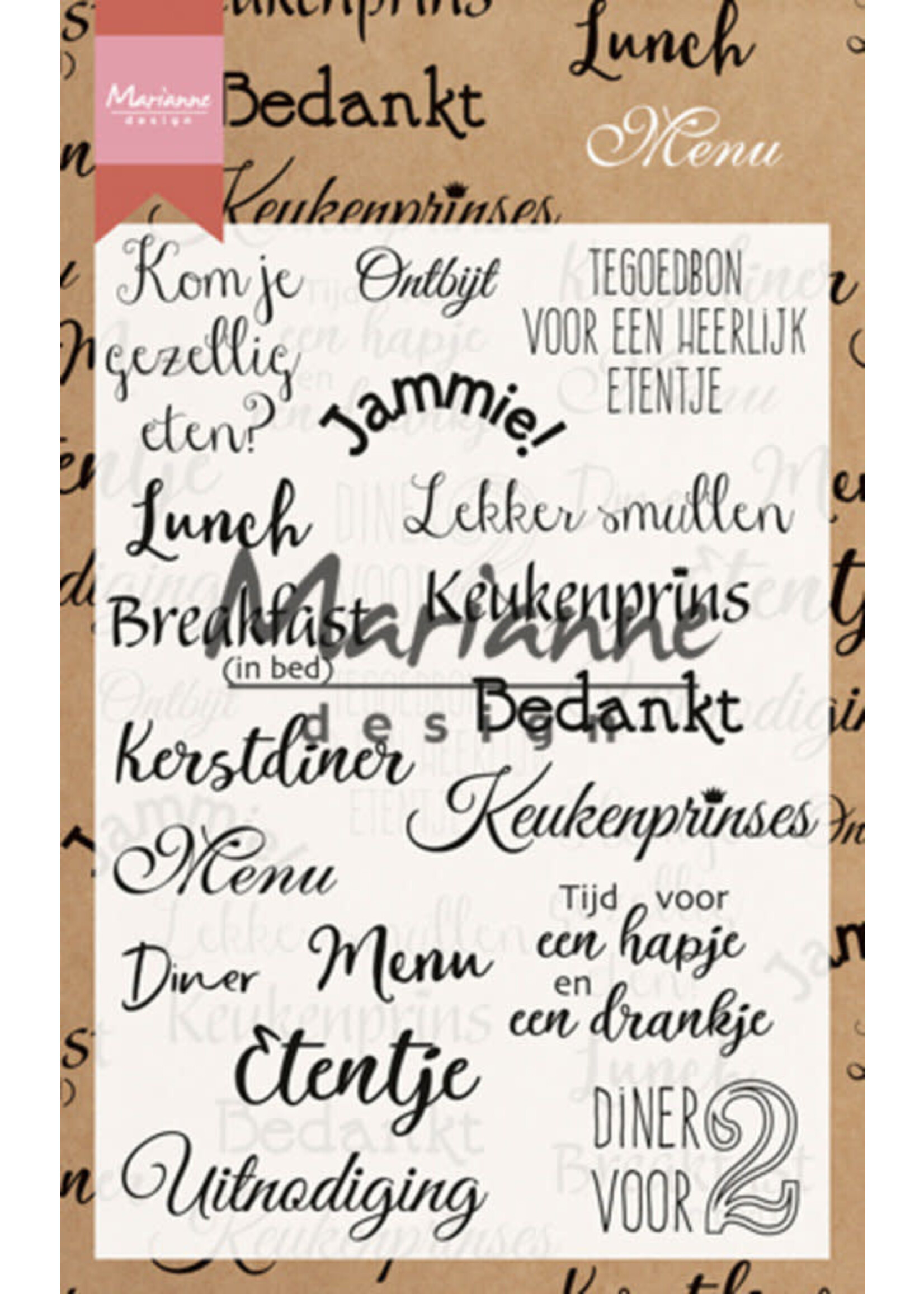 Marianne Design Clear Stamps Menu (CS1015)