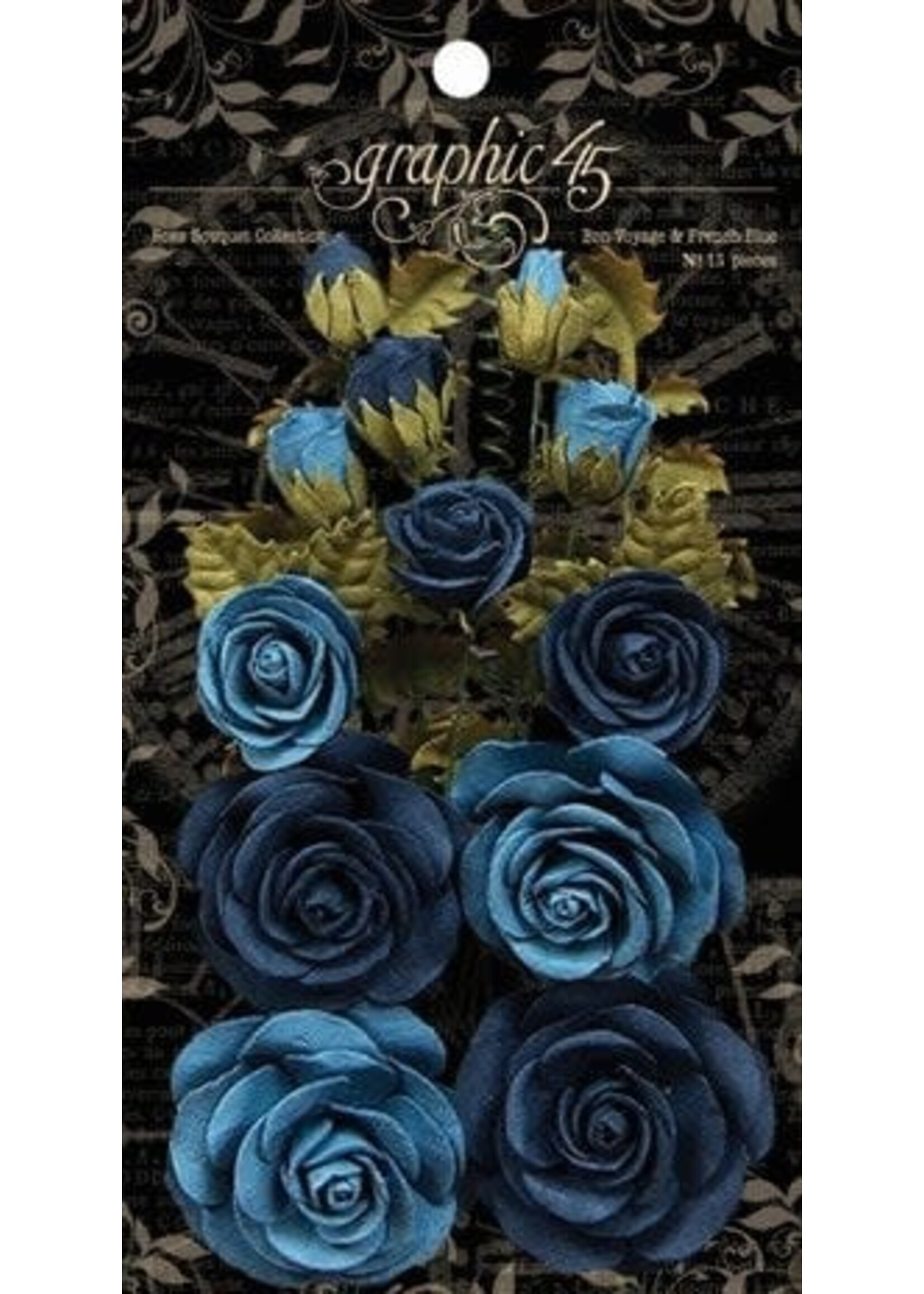 Graphic45 Bon Voyage & French Blue Flowers (4501788)