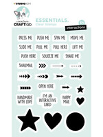 Craftlab Essentials Clear Stamps Slider Pop Up Text Interactions (CCL-ES-STAMP238)