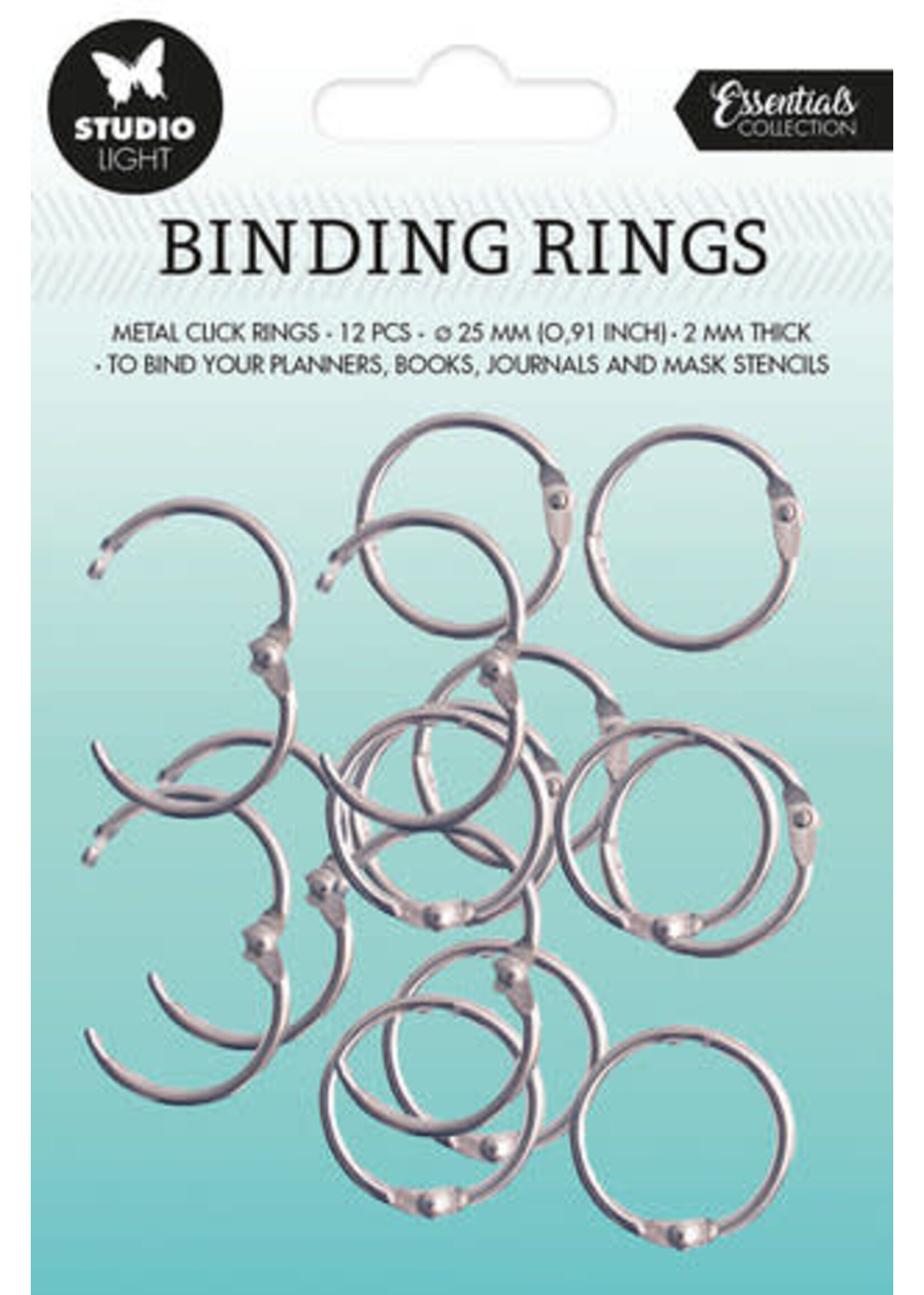 Studio Light Binding Rings Silver (12pcs) (SL-ES-RING03)
