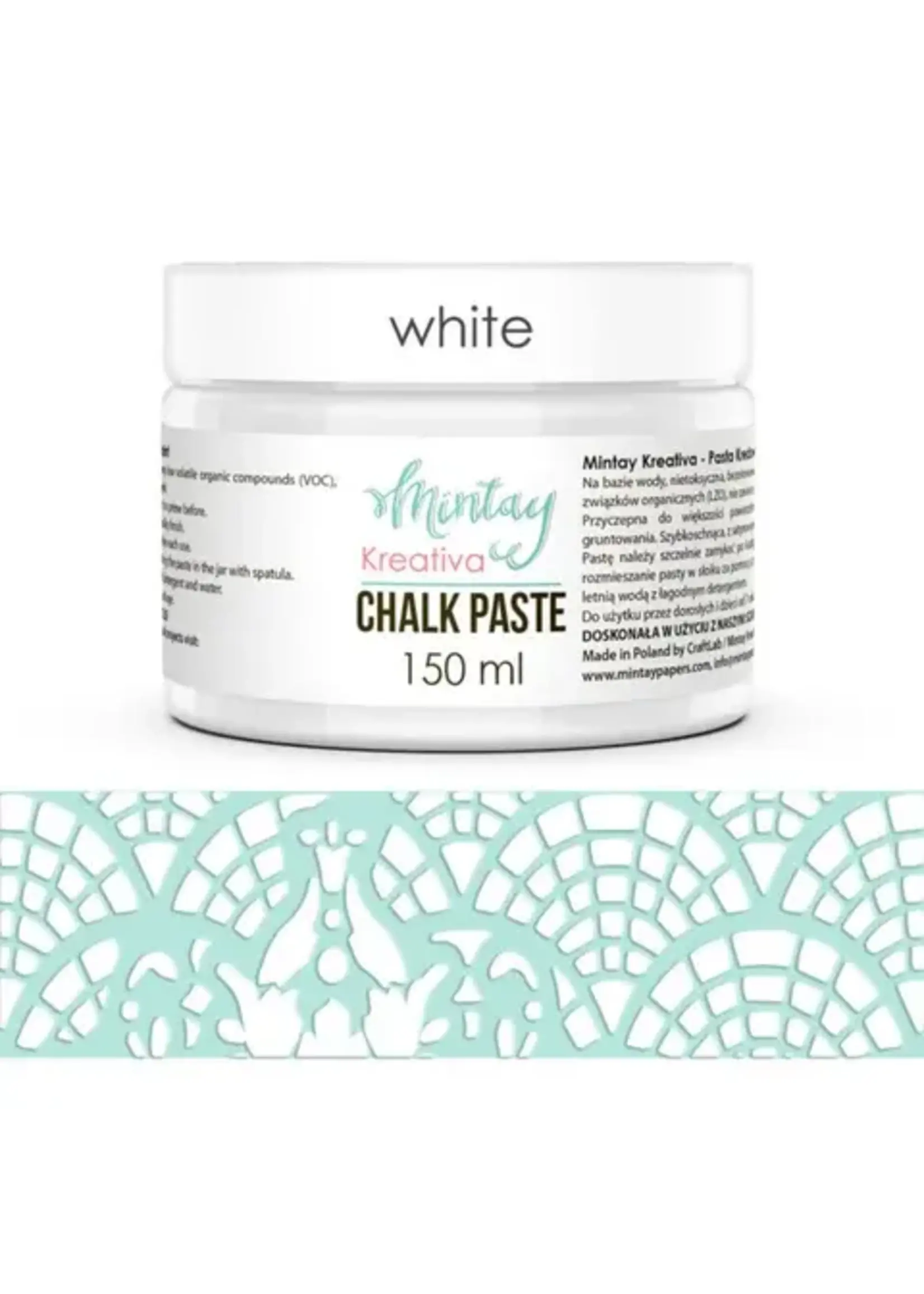 Mintay MINTAY KREATIVA - KRIJTPASTA, 150 ML - WIT