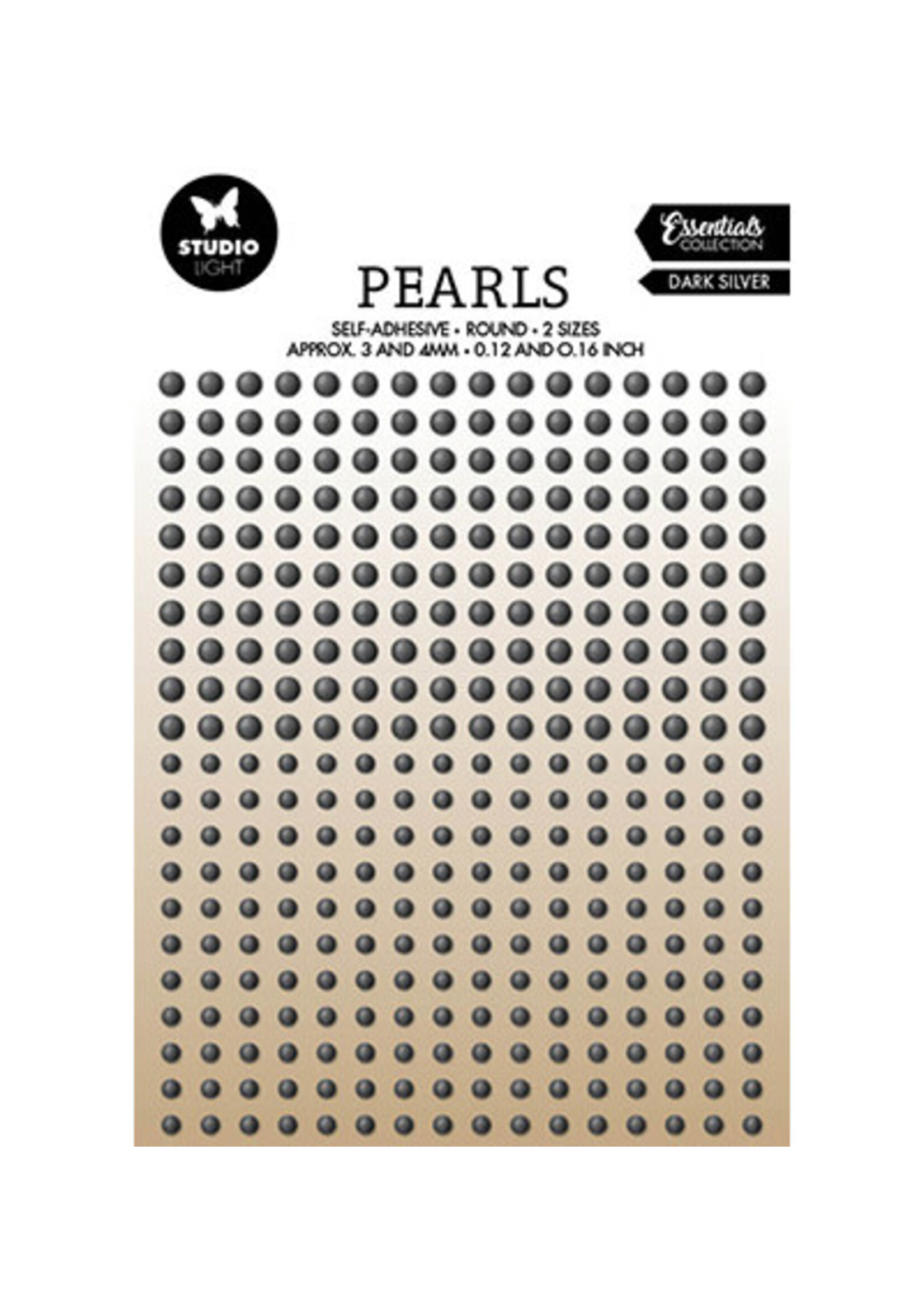 Studio Light SL-ES-PEARL29 - Dark silver pearls Essentials nr.29