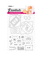 Studio Light SL-ES-SCD14 - Small postal stamp envelopes Essentials nr.14